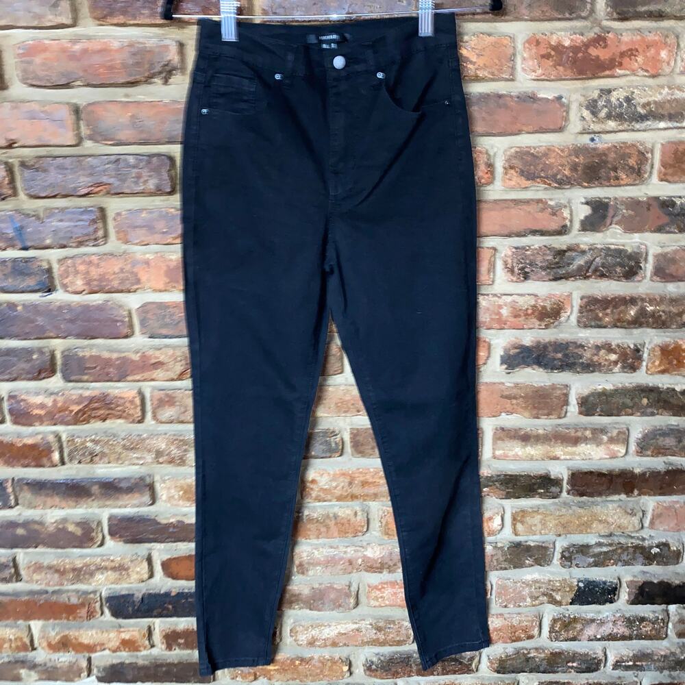 NWT Forever 21 Black Wash Denim High Rise Ankle Jeans Women's Size 25